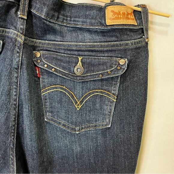 Levis Reworked Distressed Patchwork Jeans 515 Bootcut - Picture 9 of 11